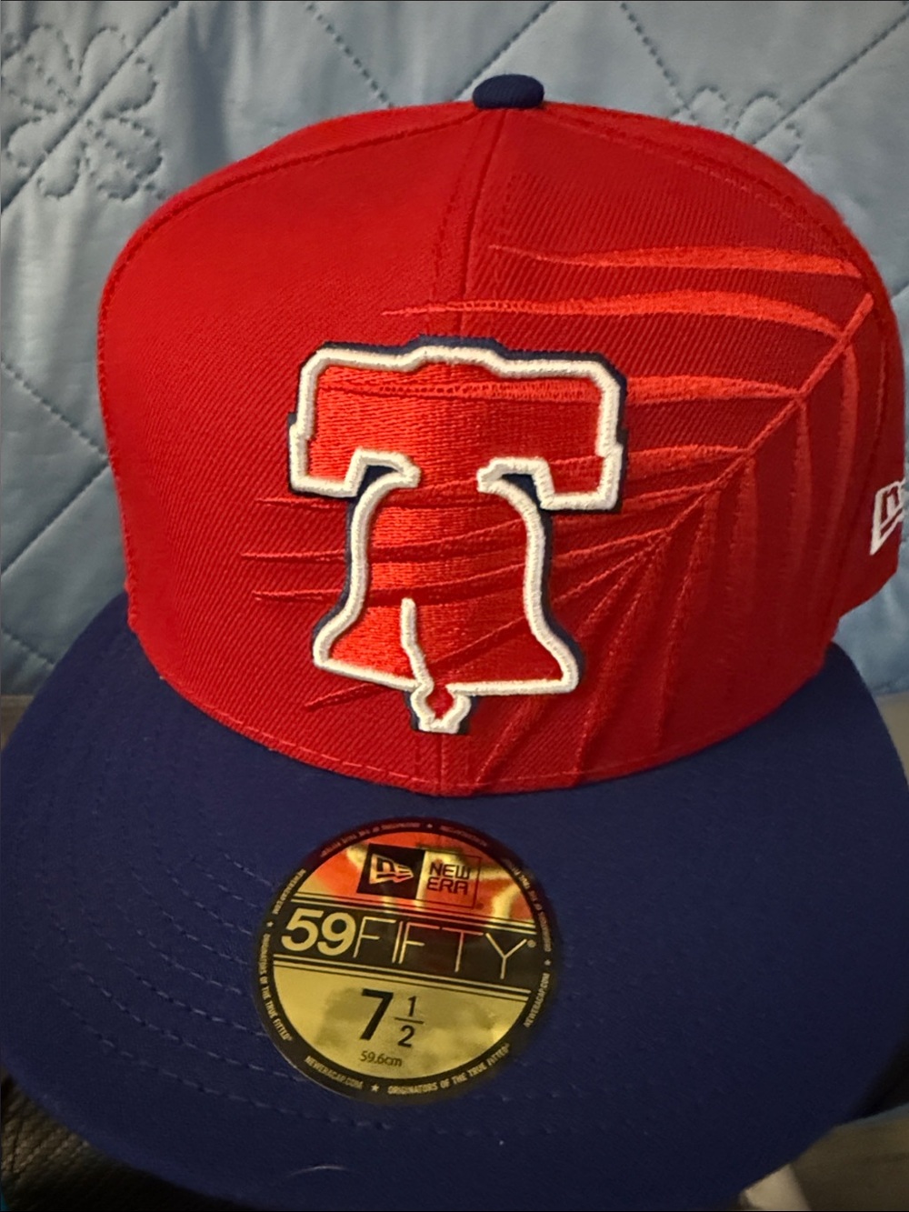 PHILADELPHIA PHILLIES BELL New Era Red and Blue Liberty Bell Fitted Cap